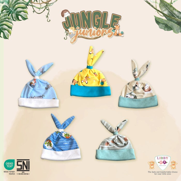LIBBY Topi Newborn Motif Jungle Juniors (1 pcs)