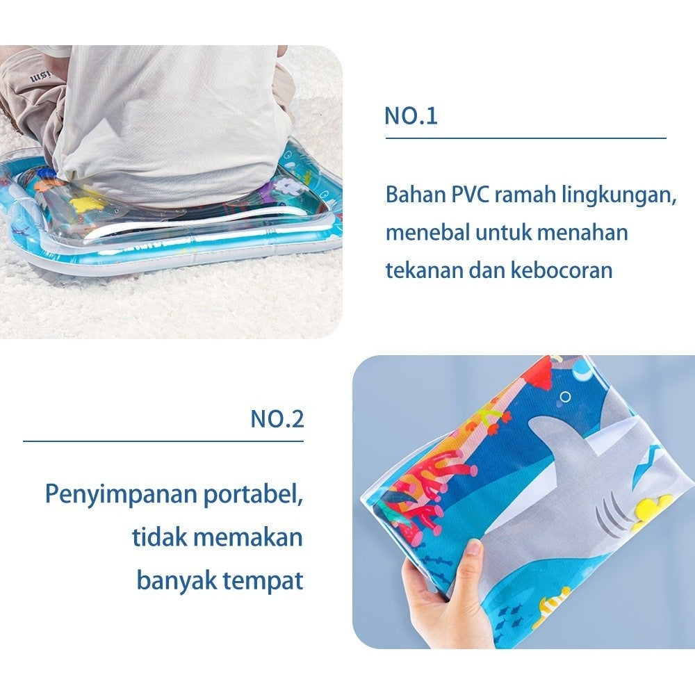 Water Playmat Baby Kids Matras Air Bayi Mainan Edukasi Tummy Time Mainan Sensorik Kids Land