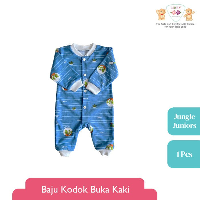 LIBBY Baju Kodok Panjang Buka Kaki Tanpa Topi (1 pcs)