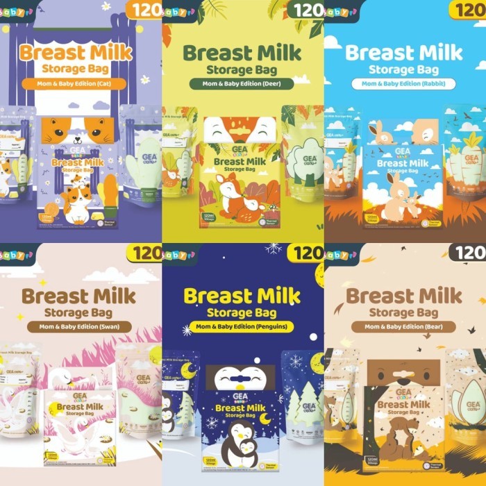 Gea Baby Kantong Asi Breastmilk Storage 120ml isi 30pcs Pouch