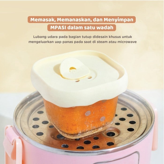 Little Dimple Stackable Baby Food Storage Container Tempat Mpasi