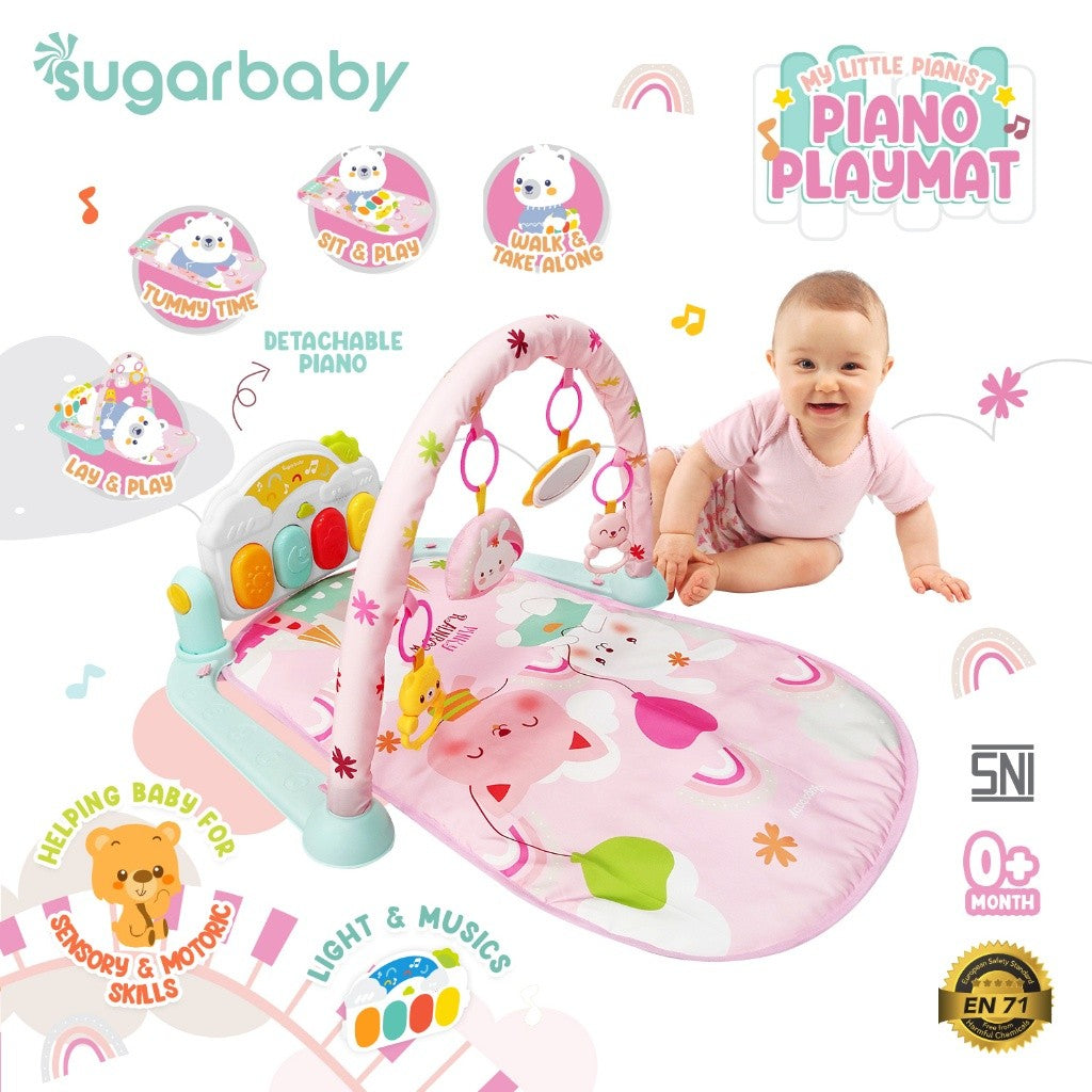 My Little Pianist Piano Playmat Baby Gym/Mainan gym bayi/Baby Playgym/Mainan Anak/Matras bayi piano