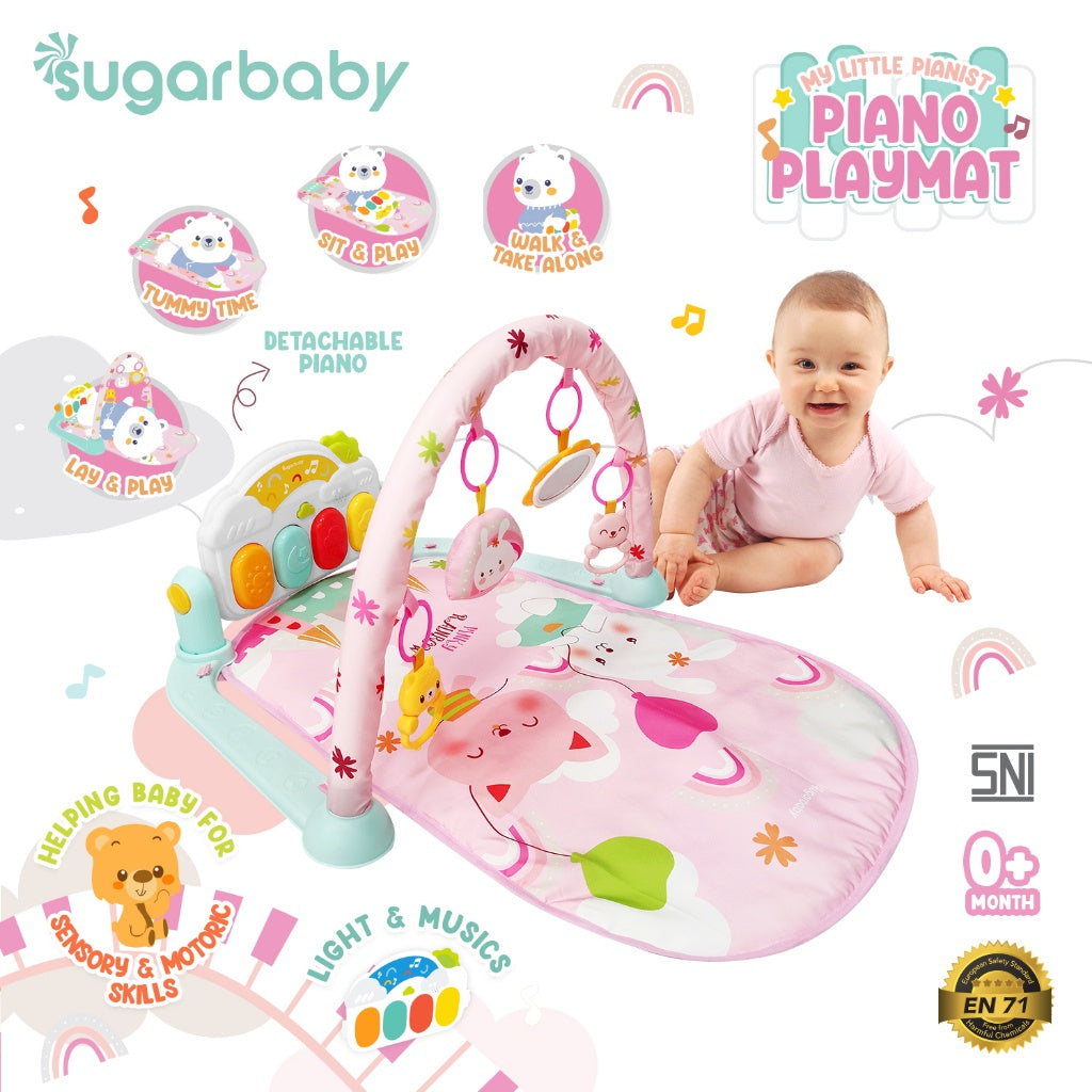 My Little Pianist Piano Playmat Baby Gym/Mainan gym bayi/Baby Playgym/Mainan Anak/Matras bayi piano