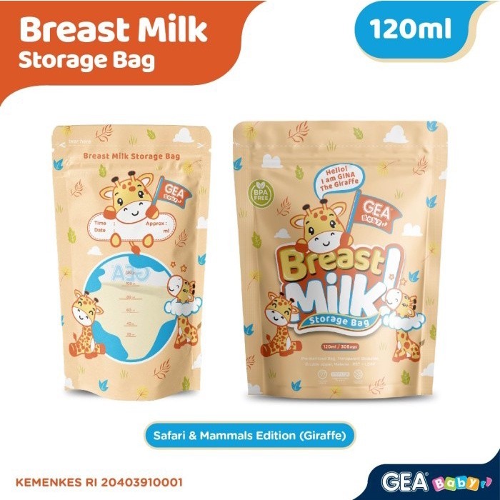Gea Baby Kantong Asi Breastmilk Storage 120ml isi 30pcs Pouch