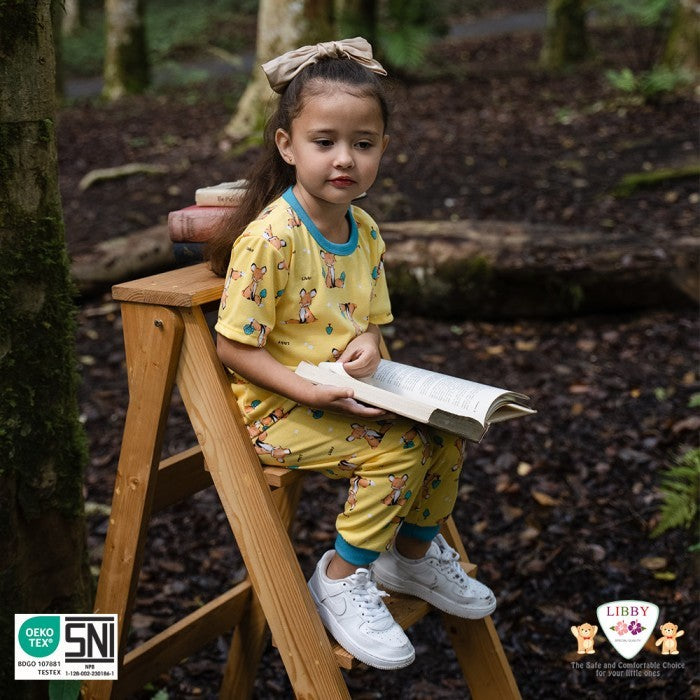 LIBBY Setelan Baju Kutung Anak Kecil Motif Jungle Juniors (1stel)