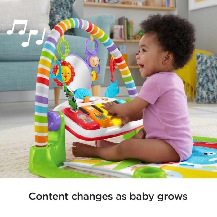 Fisher Price Deluxe Kick & Play Piano Gym FGG45 Mainan Edukasi Bayi