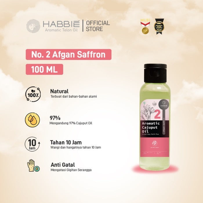 Habbie Saffron Series - Minyak Kayu Putih 100ml