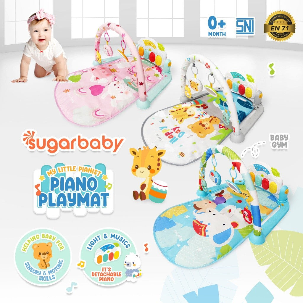 My Little Pianist Piano Playmat Baby Gym/Mainan gym bayi/Baby Playgym/Mainan Anak/Matras bayi piano