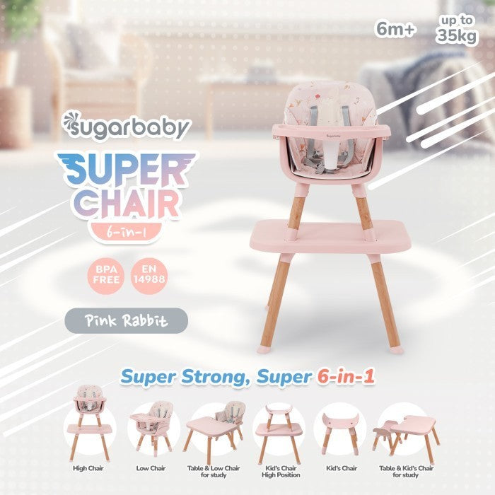 Sugar Baby Super Chair 6in1 Kursi Bayi/Bangku Bayi/Kursi Makan Bayi