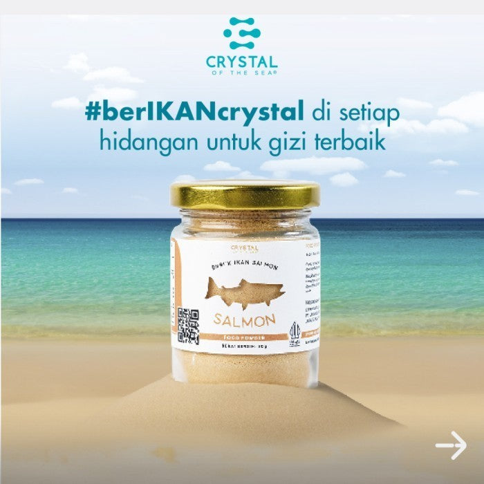 Crystal of the Sea Salmon Food Powder 20g / 80G / Bubuk Ikan Salmon