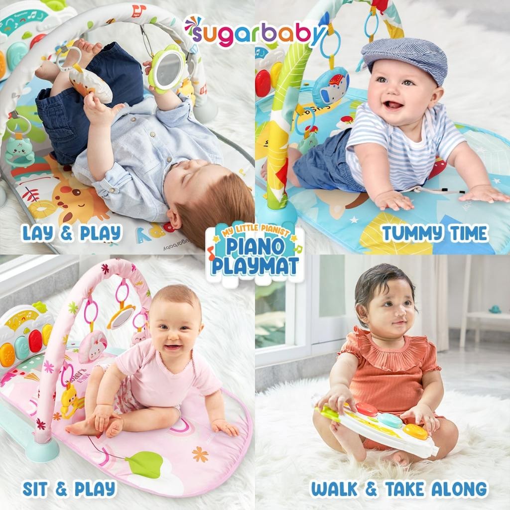My Little Pianist Piano Playmat Baby Gym/Mainan gym bayi/Baby Playgym/Mainan Anak/Matras bayi piano