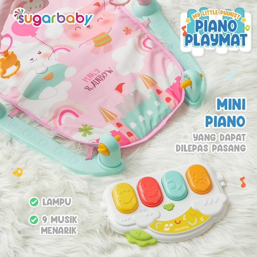 My Little Pianist Piano Playmat Baby Gym/Mainan gym bayi/Baby Playgym/Mainan Anak/Matras bayi piano