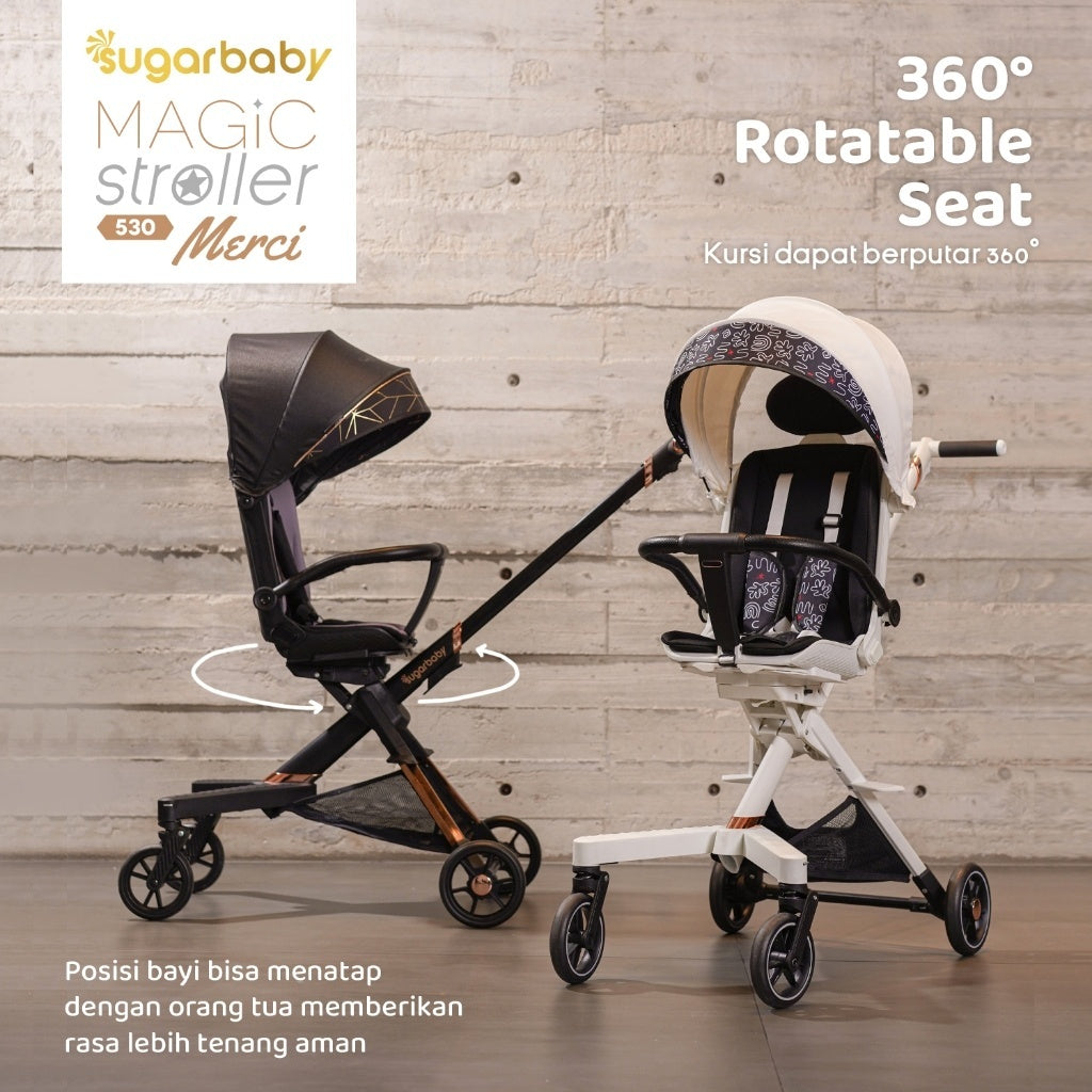 Sugarbaby Sugar Baby Magic Stroller 530 Merci Kereta Dorong Bayi/Stroller Modis Modern 2 arah/Stroller Bayi 0-4 tahun
