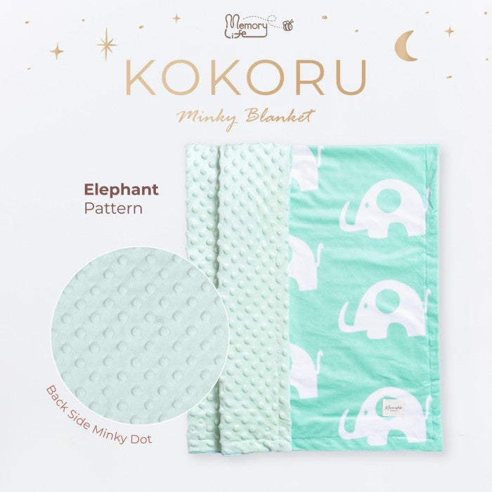 Memorylife Essentials-Kokoru Zoo Minky Blanket| Premium Minky Blanket