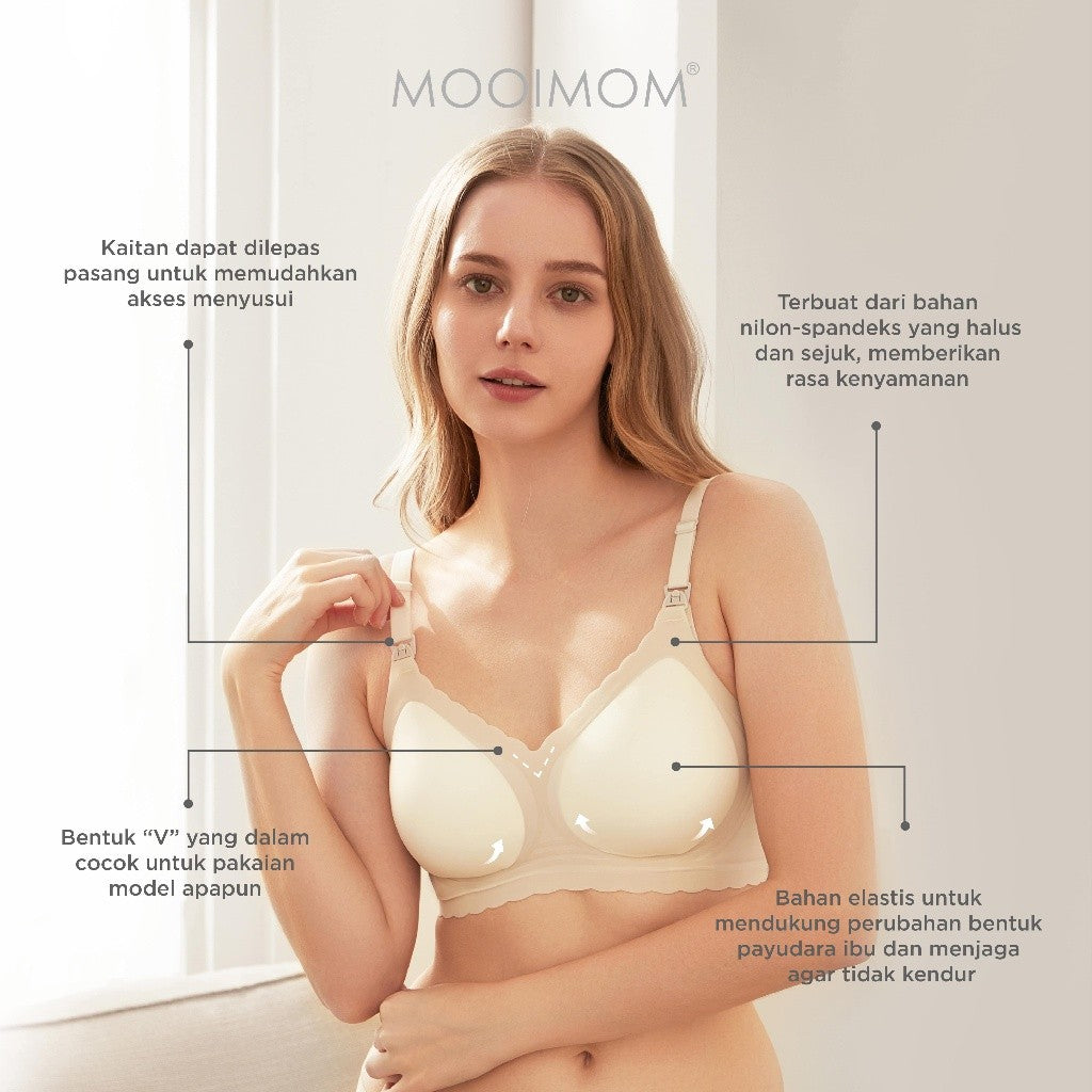Bra Menyusui & Hamil I MOOIMOM Seamless Push Up Nursing Bra