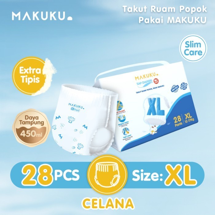 MAKUKU SAP Diapers Slim Care Popok Bayi SAP NB/S/M/L/XL/XXL All Size
