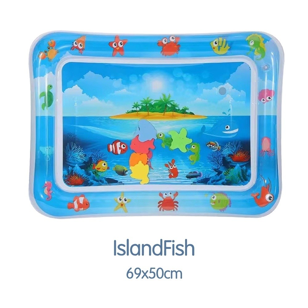 Water Playmat Baby Kids Matras Air Bayi Mainan Edukasi Tummy Time Mainan Sensorik Kids Land