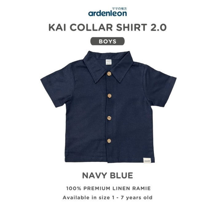 ARDENLEON Kemeja Anak Chic Kai Collar Shirt 2.0