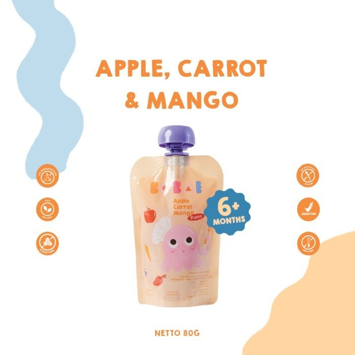 BOBAE Puree / Makanan Bayi Anak / MPASI Puree Buah & Sayur