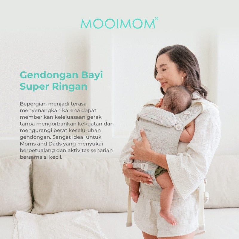 Gendongan SSC Airy Knit - MOOIMOM AiryKnit Baby Carrier / Hipseat