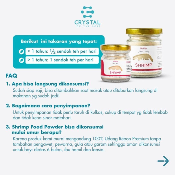 Crystal of the Sea Shrimp Food Powder Kaldu Udang