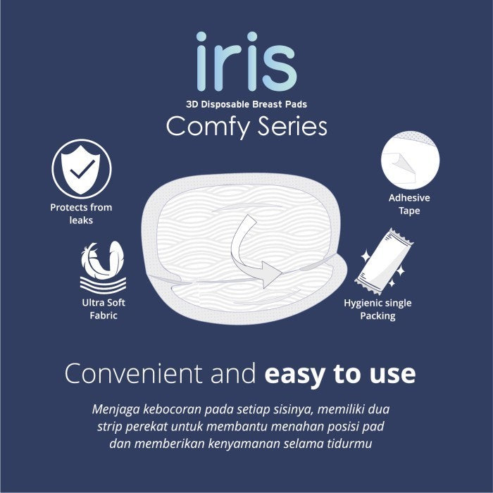 Disposable Breast Pads Comfy (Iris) 60pcs