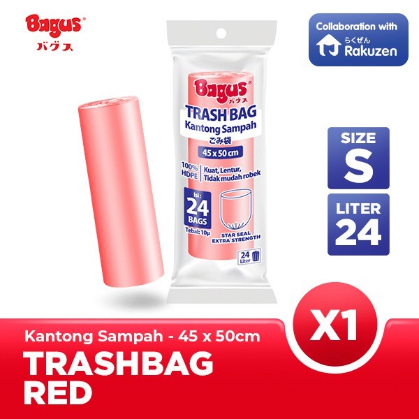 Kantong Sampah Bagus Trash Bag Roll 45 x 50 cm 24's - 24 L