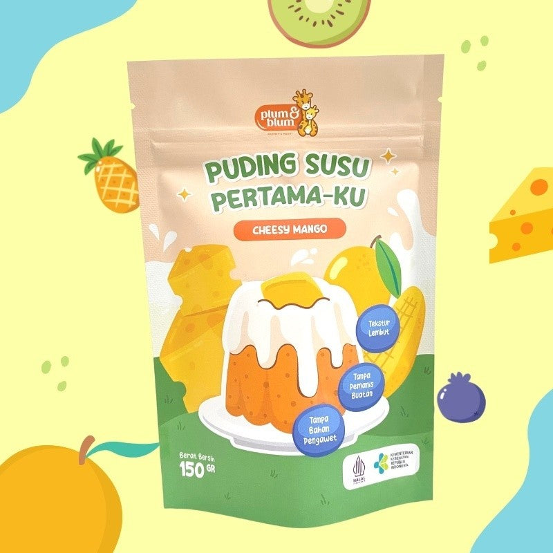 Plum & Blum Silky Puding Susu Buah Snack Mpasi - 150 gram