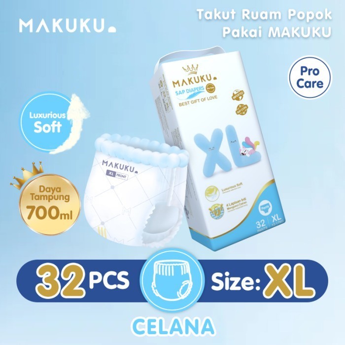 MAKUKU SAP Diapers Pro Care / Popok Bayi NB/S/M/L/XL/XXL