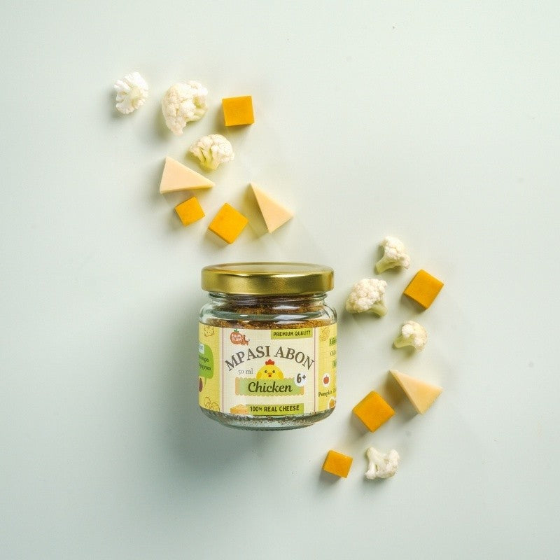 Plum & Blum Mpasi Abon Cheese BB Booster Sapi Ayam Ikan No MSG - 50 gram