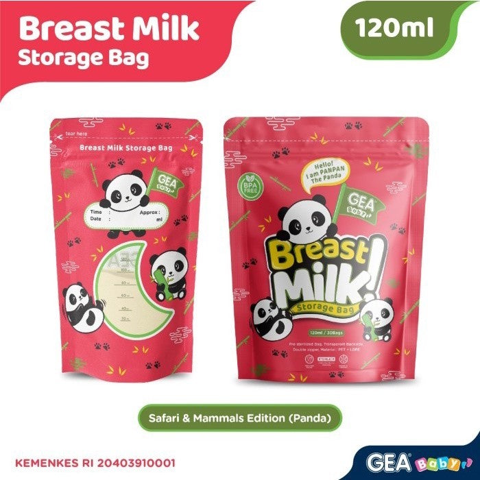 Gea Baby Kantong Asi Breastmilk Storage 120ml isi 30pcs Pouch