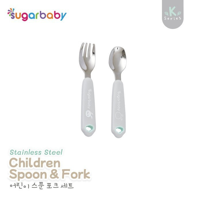 Sugar Baby Stainless Steel Children Spoon & Fork / Sendok Garpu Anak