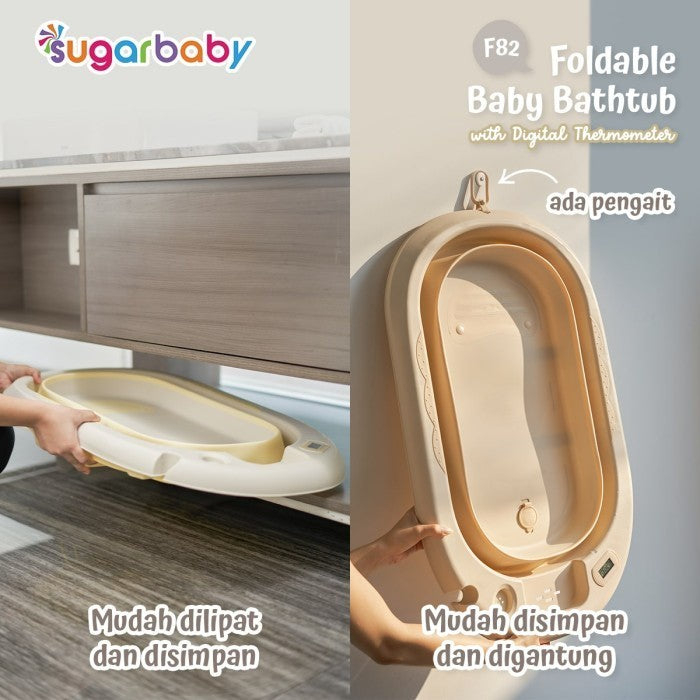 Sugarbaby Foldable Baby Bathtub with Digital Thermometer F88 XL