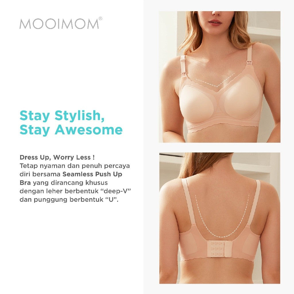 Bra Menyusui & Hamil I MOOIMOM Seamless Push Up Nursing Bra