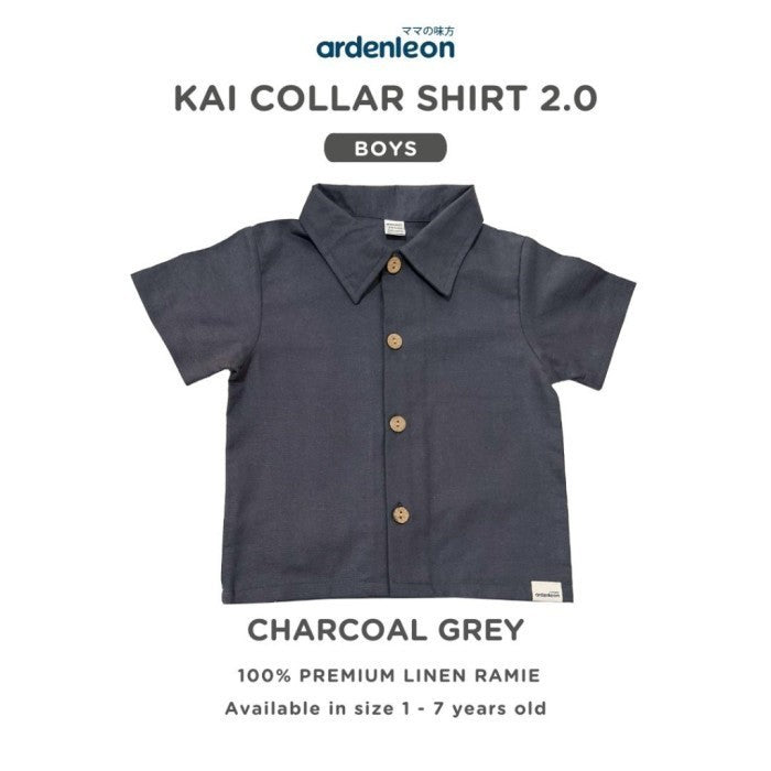 ARDENLEON Kemeja Anak Chic Kai Collar Shirt 2.0