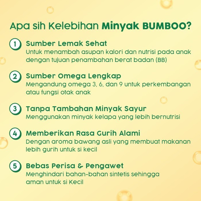 BUMBOO Minyak Chicken / Beef / Canola / Olive Oil Mpasi