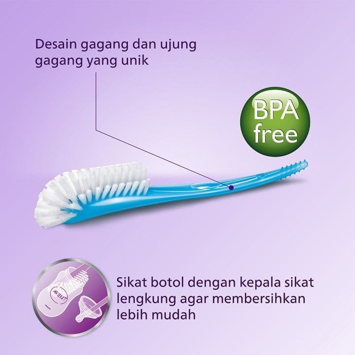 Philips AVENT Bottle & Nipple Brush SCF145/06 Sikat Cuci Botol