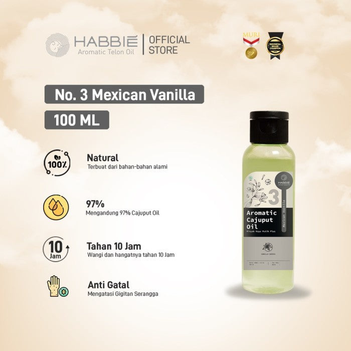 Habbie Vanilla Series - Minyak Kayu Putih 100ml
