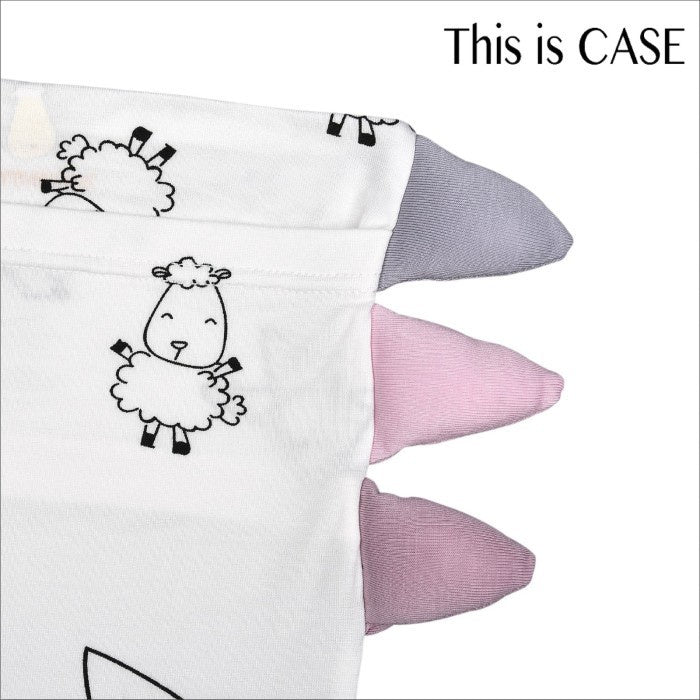 Baabaasheepz Buddy Case Cute Big Star & Sheepz White / Sarung Bantal