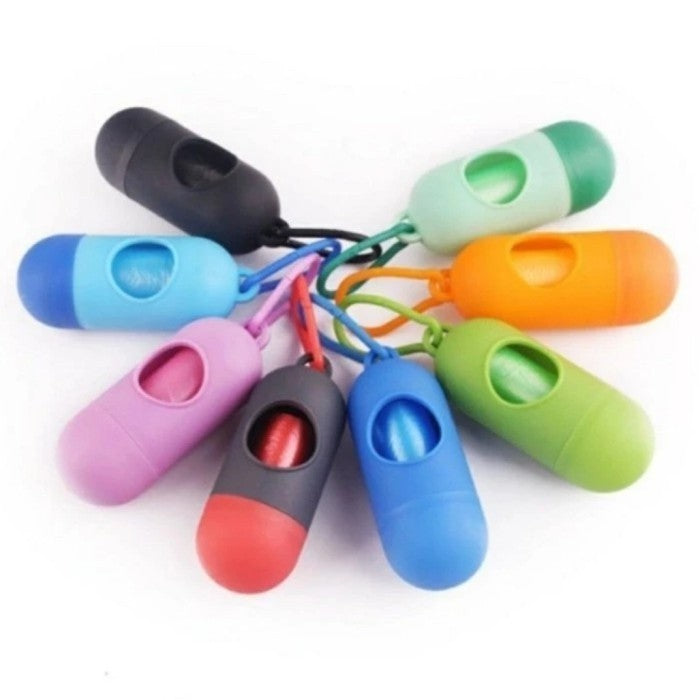 Gantungan Mini Kapsul Dispenser Plastik Sampah Roll Case Capsul