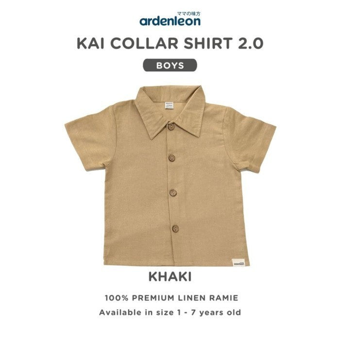 ARDENLEON Kemeja Anak Chic Kai Collar Shirt 2.0