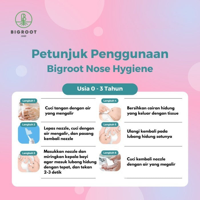 Bigroot Nose Hygiene Ultra Gentle Baby 50ml Saline Water Bayi
