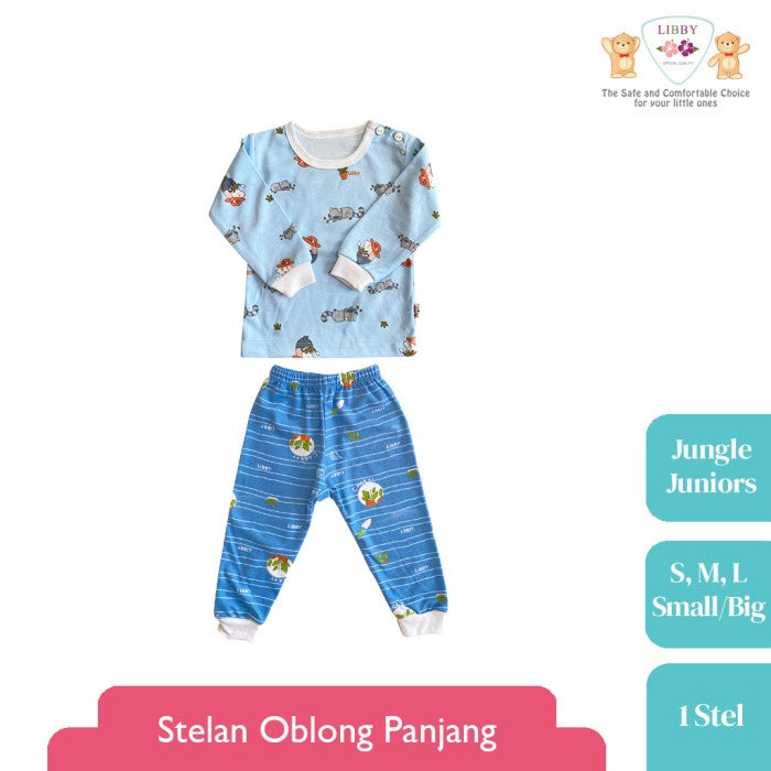 LIBBY Setelan Oblong Panjang Motif Jungle Juniors (1 stel)