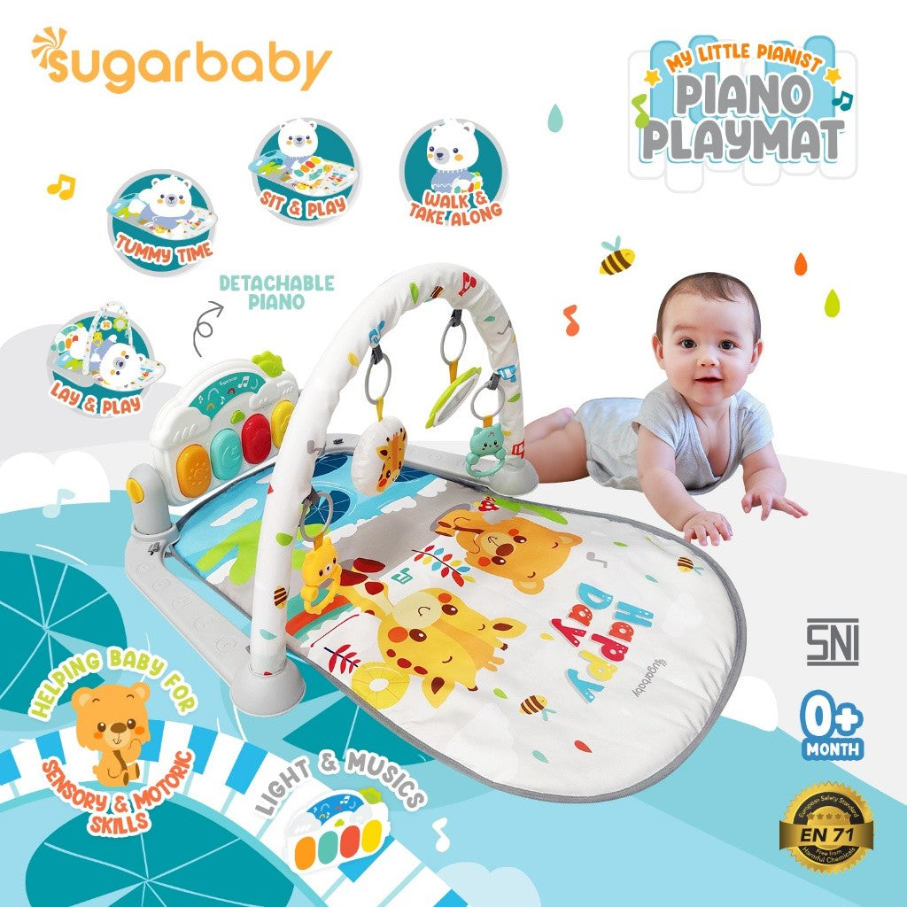 My Little Pianist Piano Playmat Baby Gym/Mainan gym bayi/Baby Playgym/Mainan Anak/Matras bayi piano