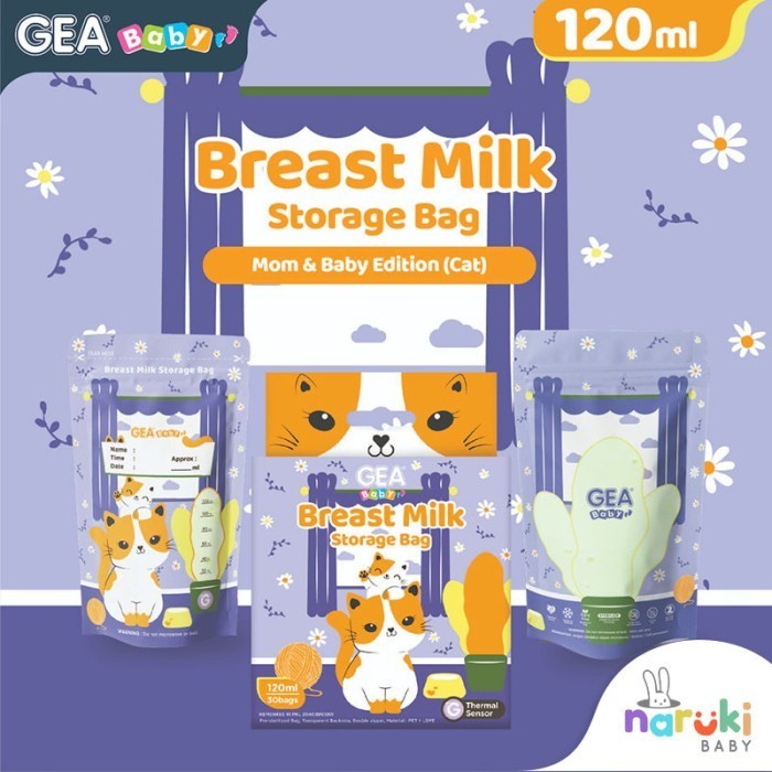 Gea Baby Kantong Asi Breastmilk Storage 120ml isi 30pcs Pouch