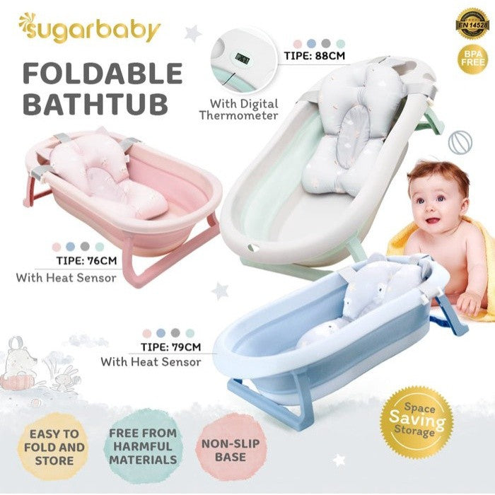 Sugarbaby Foldable Baby Bathtub with Digital Thermometer F88 XL