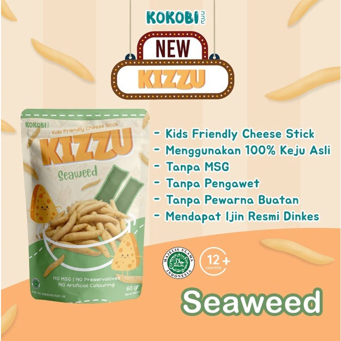 Kokobi KIZZU - Seaweed (Kids Cheese Stick - Stik Keju Snack Anak)