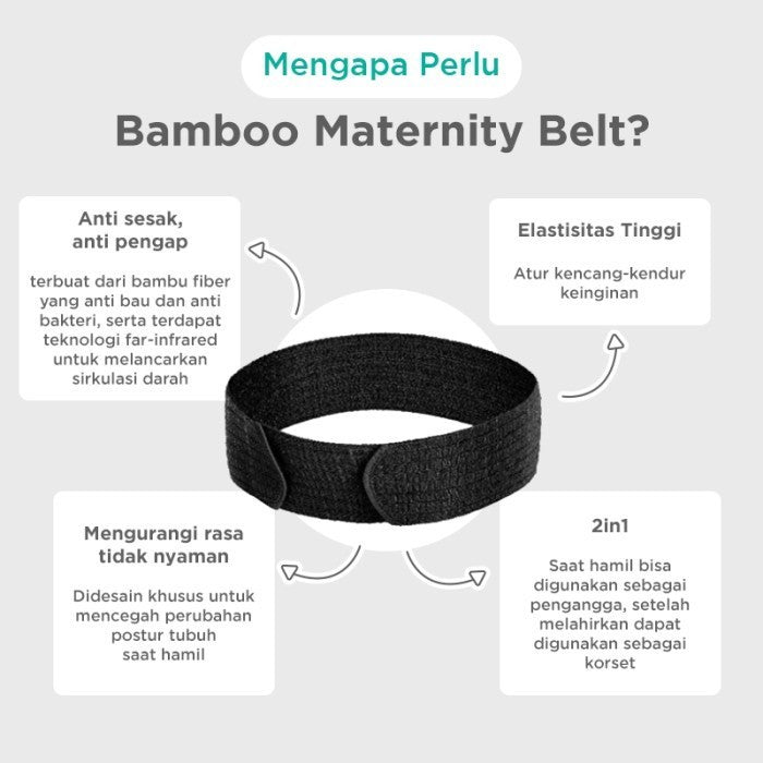 Penyangga Perut Ibu Hamil - MOOIMOM Bamboo Maternity Support Belt