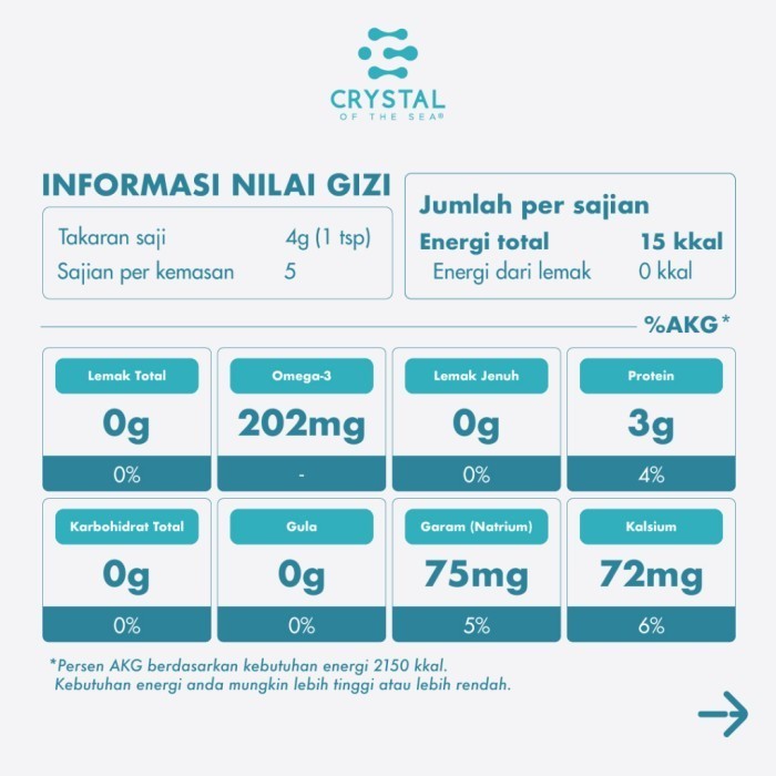 Crystal of the Sea White Anchovy Food Powder / Ikan Teri Nasi 20 80 g