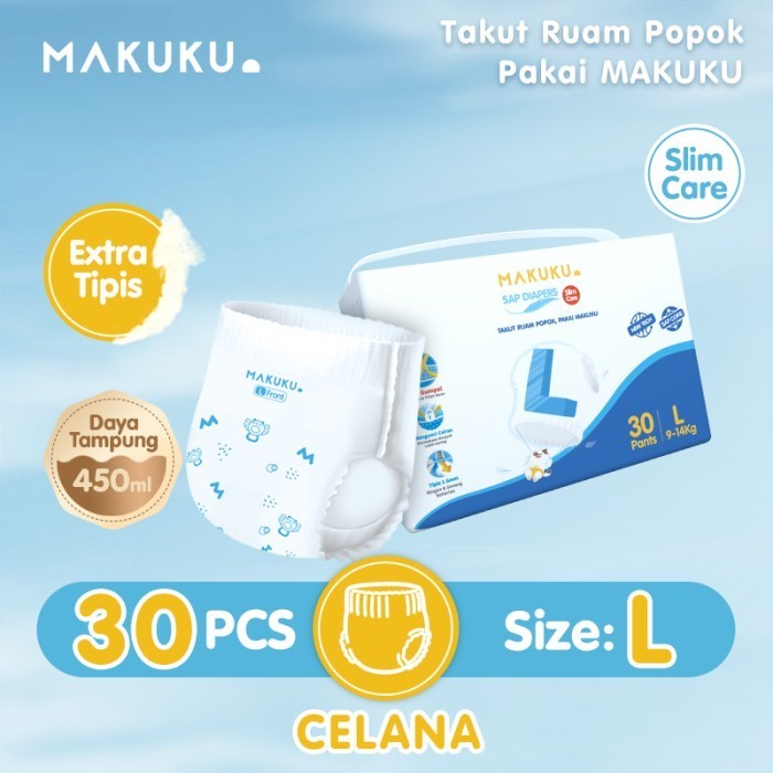 MAKUKU SAP Diapers Slim Care Popok Bayi SAP NB/S/M/L/XL/XXL All Size